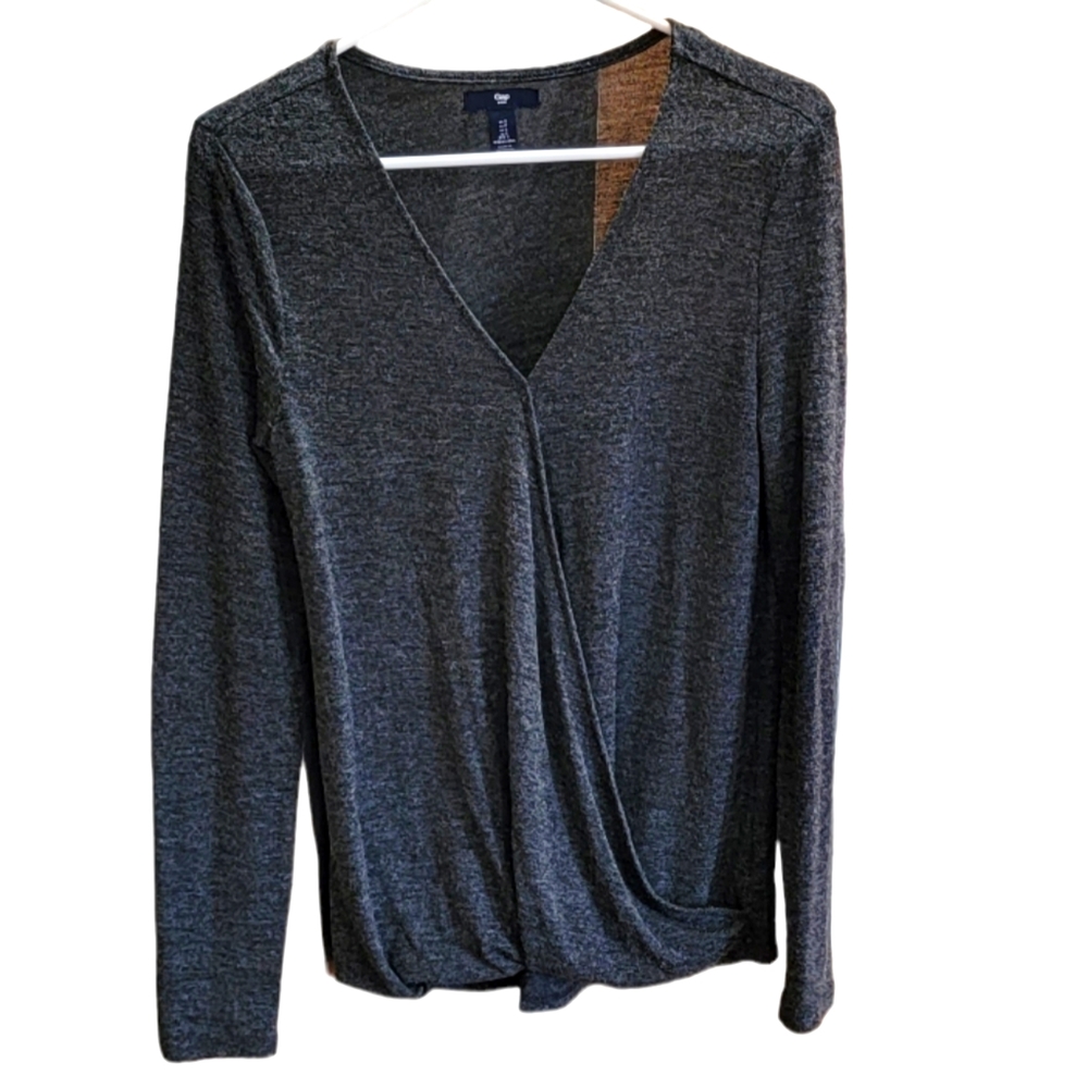 GAP Dark Grey Open Drape Sweater
